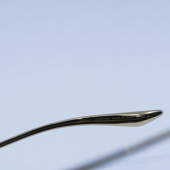 🕶️ New Dolce & Gabbana DG2307 02/6E Sunglasses - Gold Frame, Brown Lenses - Picture 6 of 9